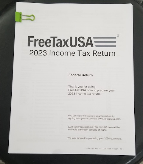 2023 Tax Filed