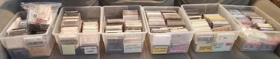 6 boxes of cassettes