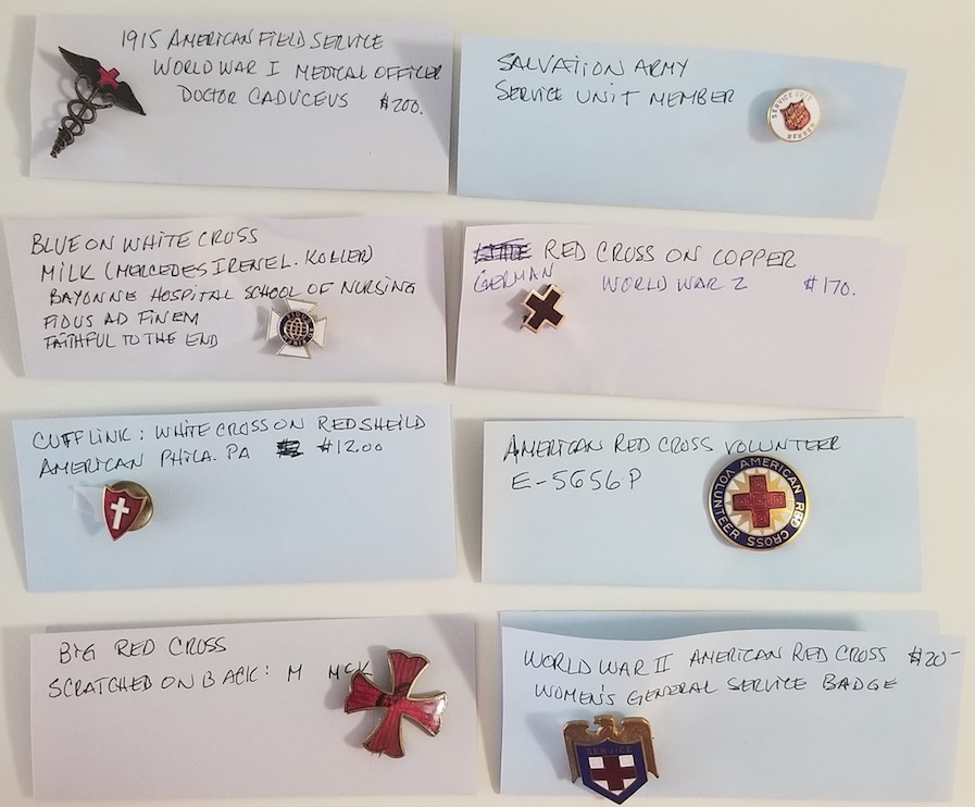 8 Red cross pins