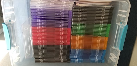 90 plastic cases