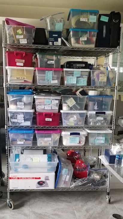 Shelf of sale items