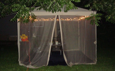 gazebo at night