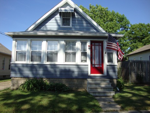 May 30 red door + flag